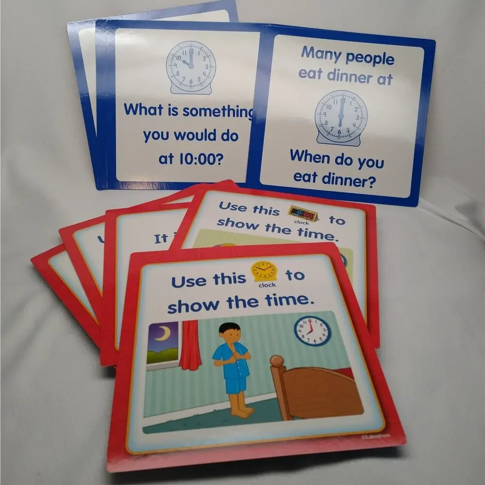 Lakeshore Learning What Time Is It Center Educational Clock Game LL414 Ages 6+